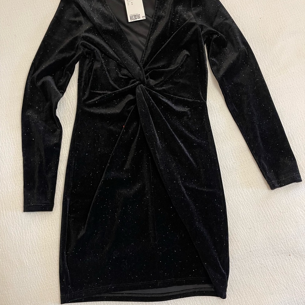 H&M Black Sparkly Party Dress